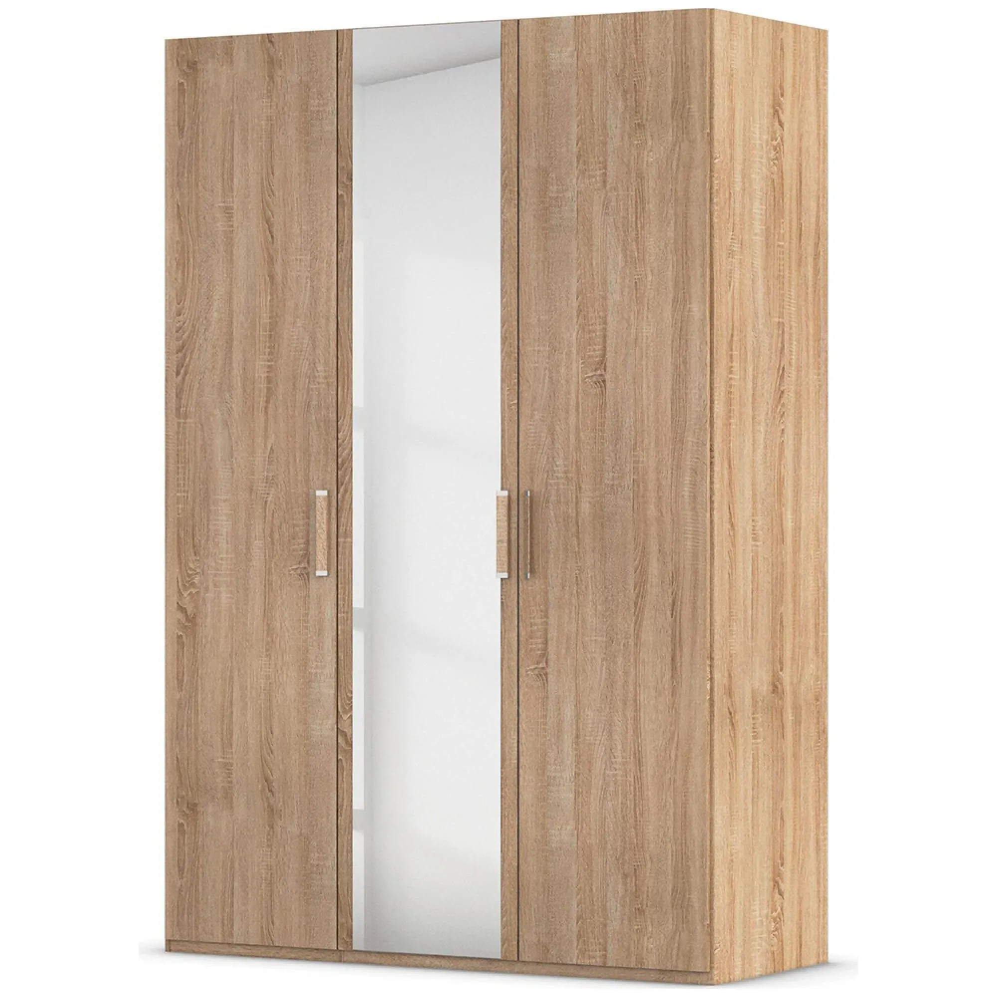 Evelyn 3 Door Wardrobe with Mirror - Sonoma Oak