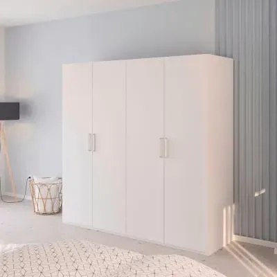 Evelyn 4 Door Wardrobe - Alpine White image