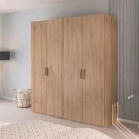 Evelyn 4 Door Wardrobe - Sonoma Oak
