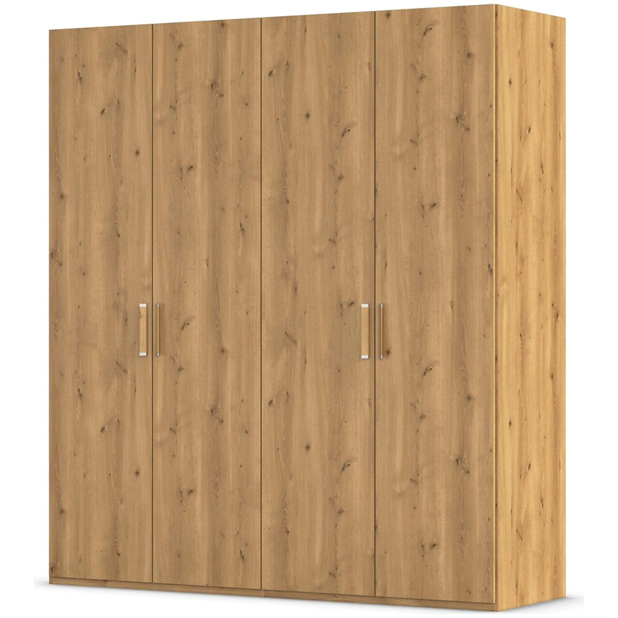 Evelyn 4 Door Wardrobe - Wild Oak