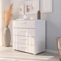 Evelyn 4 Drawer Chest - Alpine White
