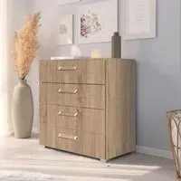 Evelyn 4 Drawer Chest - Sonoma Oak