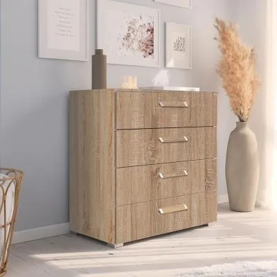 Evelyn 4 Drawer Chest - Sonoma Oak