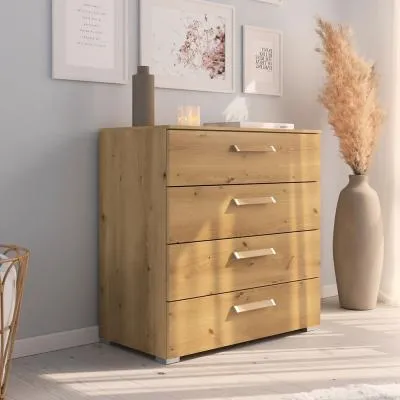 Evelyn 4 Drawer Chest - Wild Oak