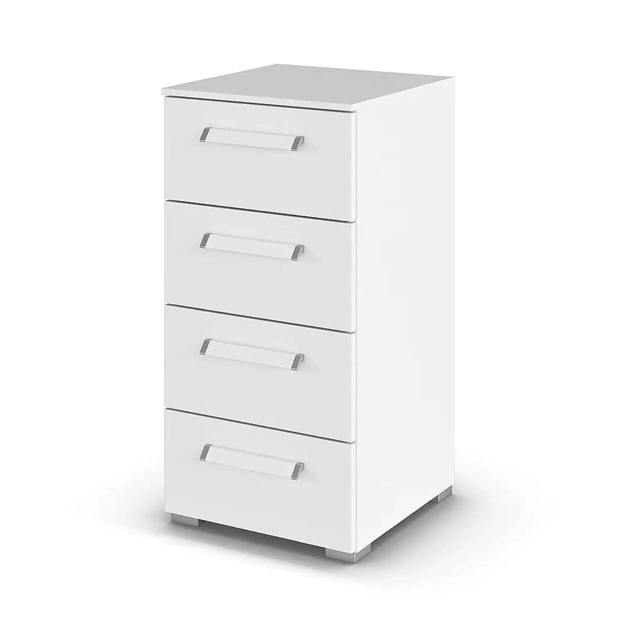 Evelyn 4 Drawer Narrow Chest - Alpine White