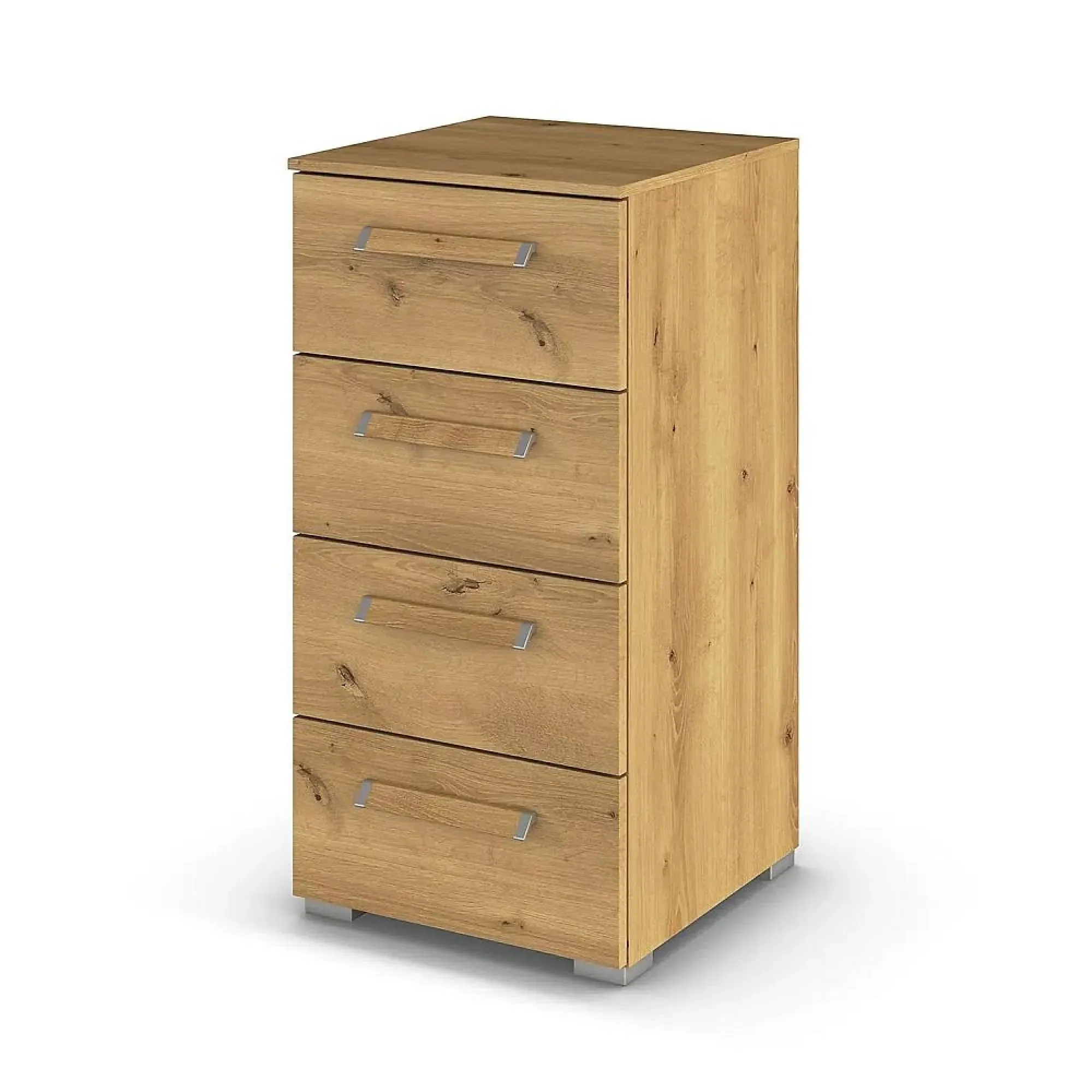 Evelyn 4 Drawer Narrow Chest - Wild Oak