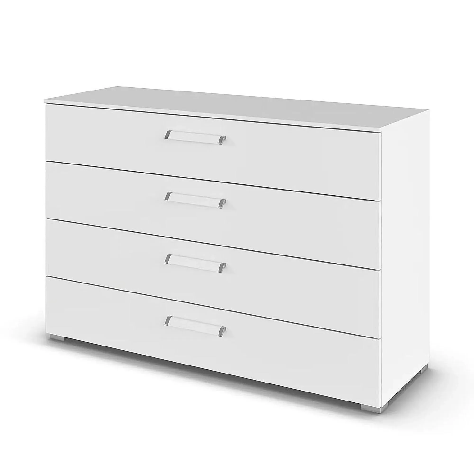Evelyn 4 Drawer Wide Chest - Alpine White