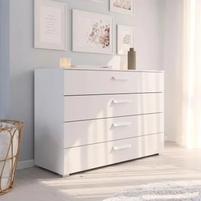Evelyn 4 Drawer Wide Chest - Alpine White image