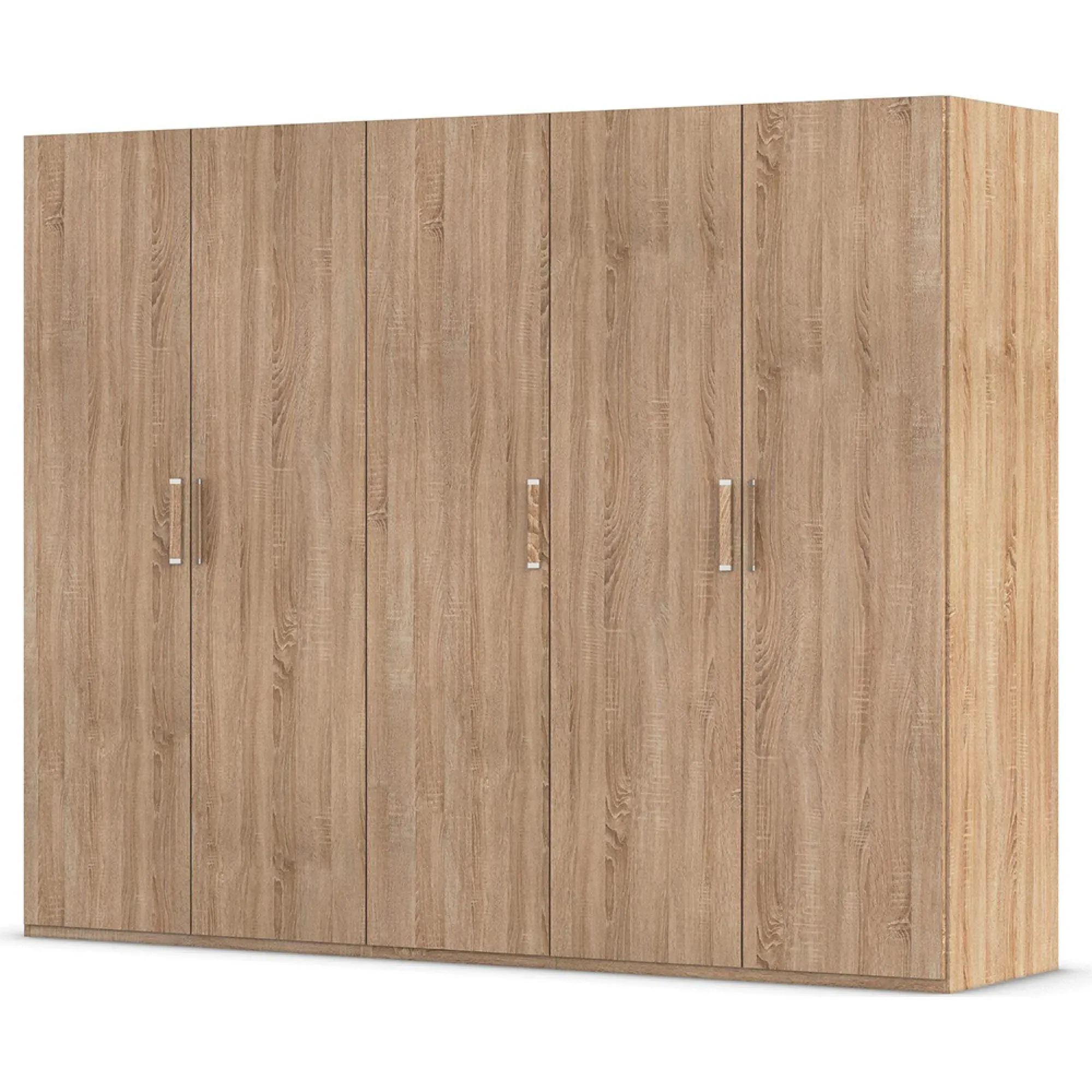 Evelyn 5 Door Wardrobe - Sonoma Oak