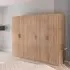 Evelyn 5 Door Wardrobe - Sonoma Oak