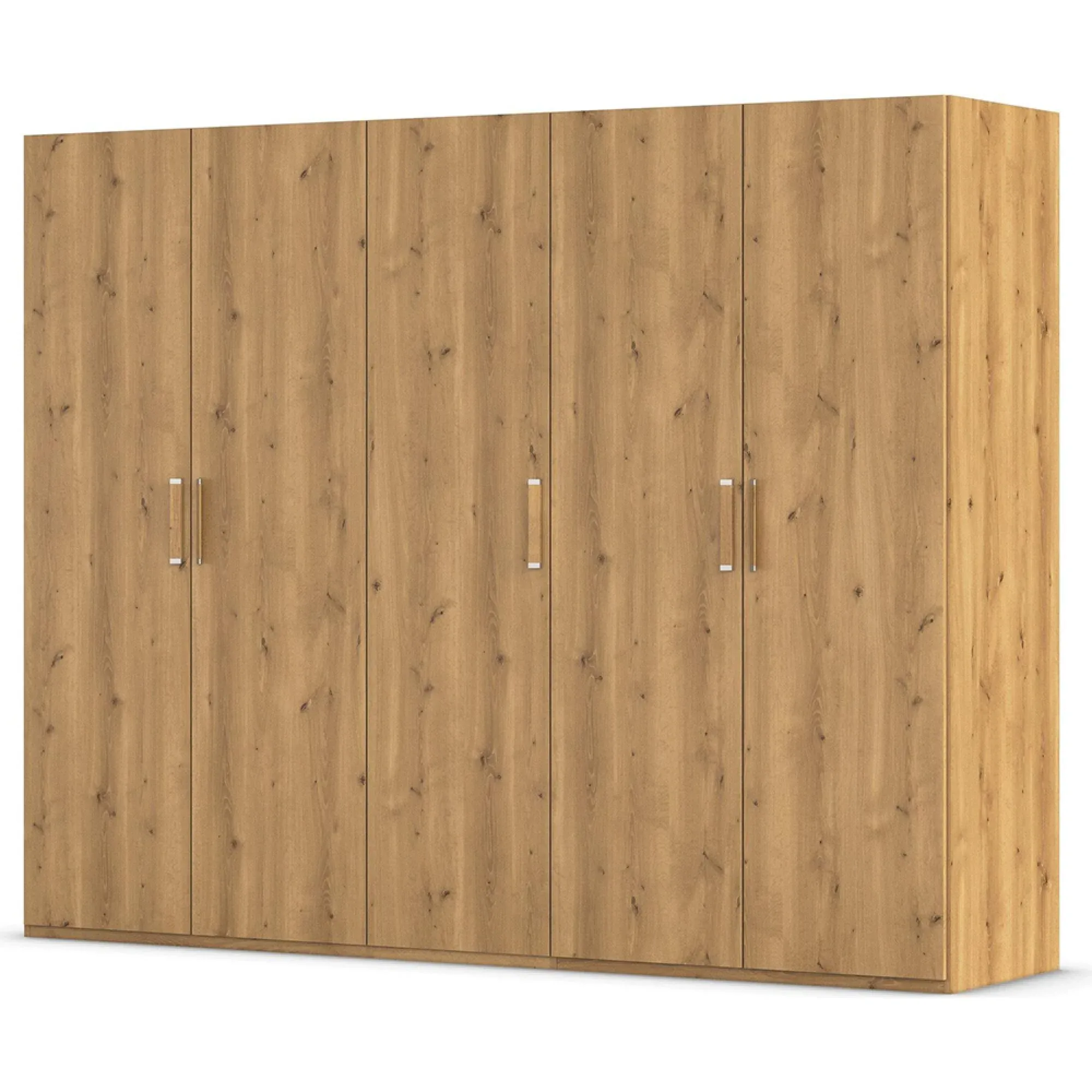 Evelyn 5 Door Wardrobe - Wild Oak
