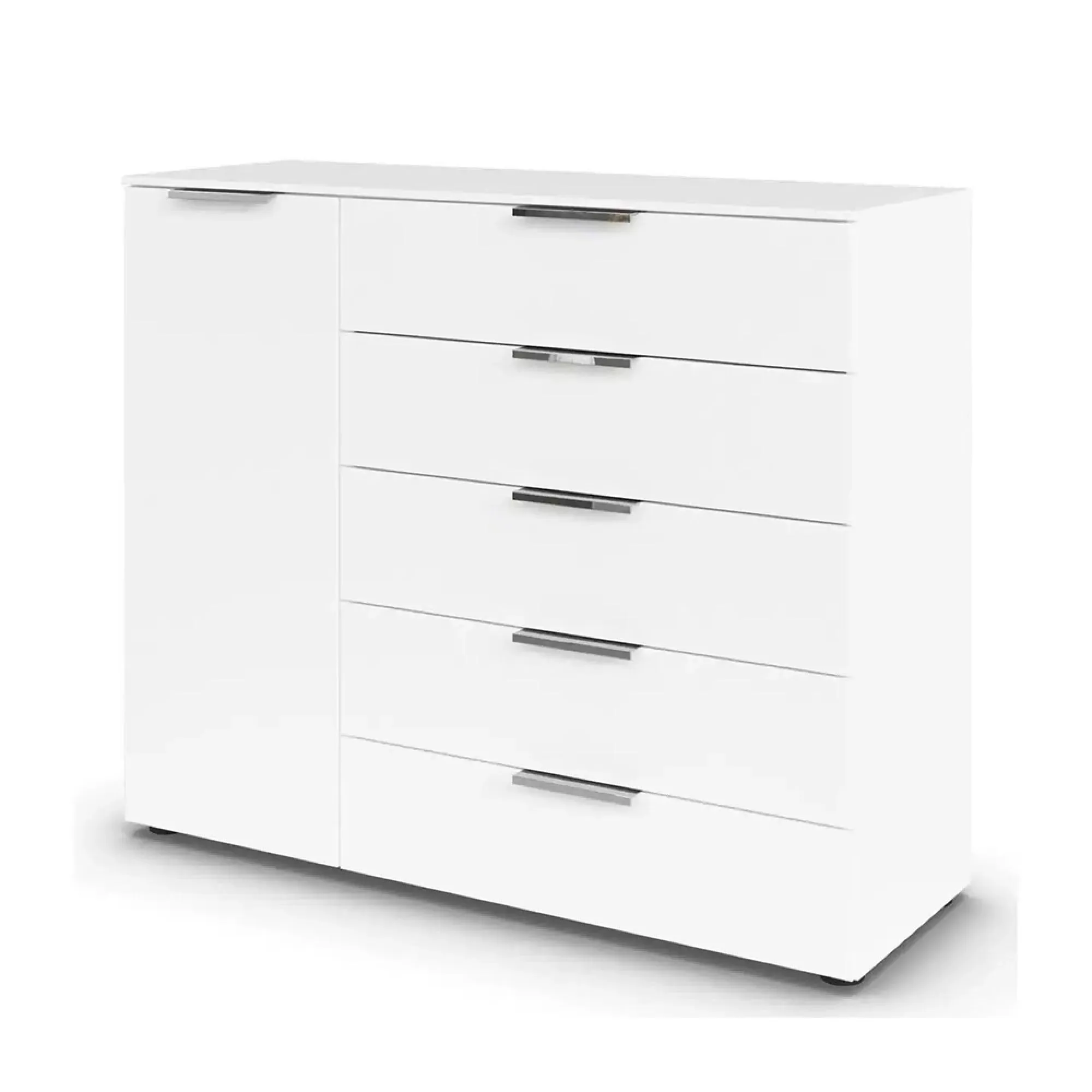 Flipp 1 Door Sideboard with Adjustable Height - Alpine White