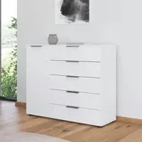 Flipp 1 Door Sideboard with Adjustable Height - Alpine White