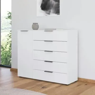 Flipp 1 Door Sideboard with Adjustable Height - Alpine White image