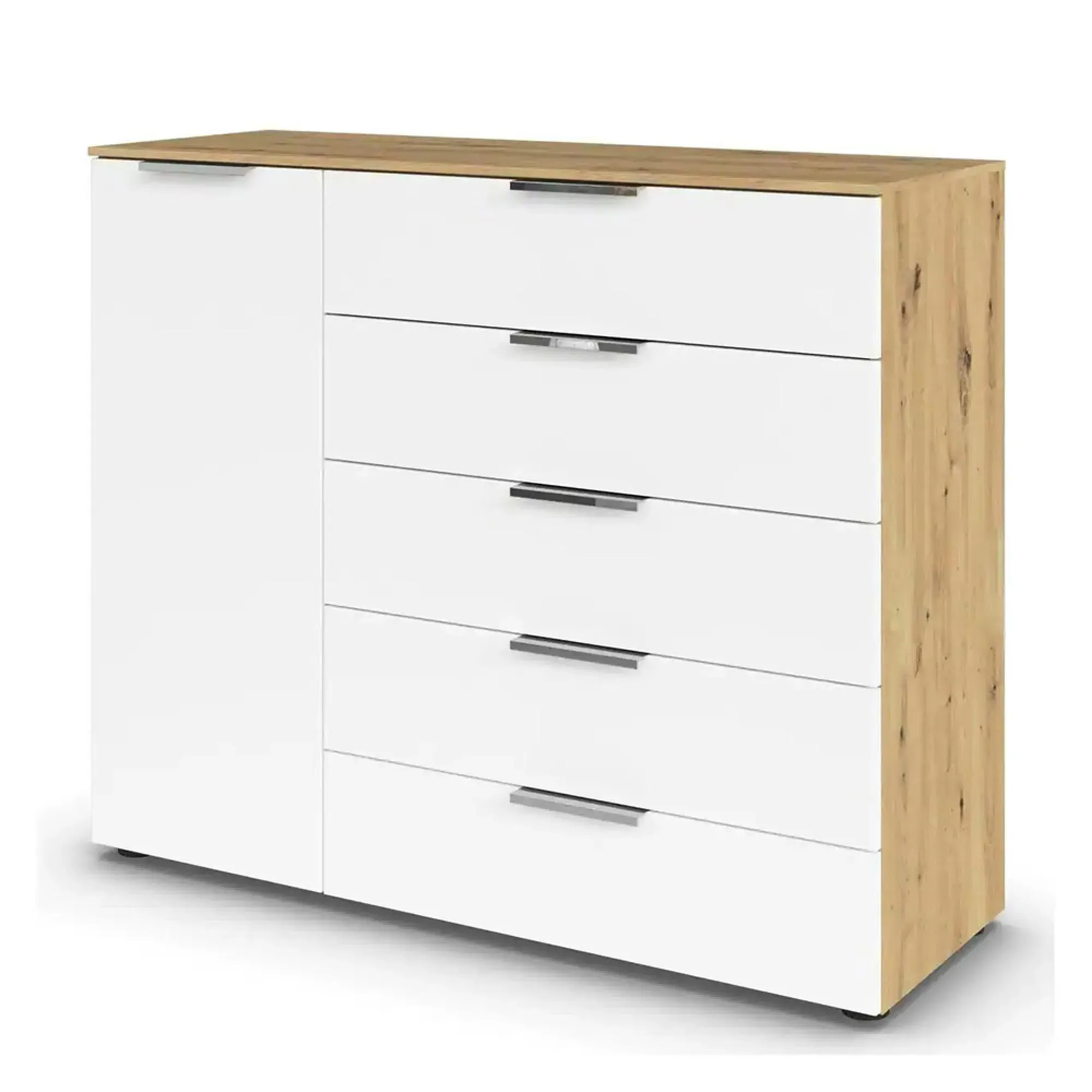 Flipp 1 Door Sideboard with Adjustable Height - Artisan Oak