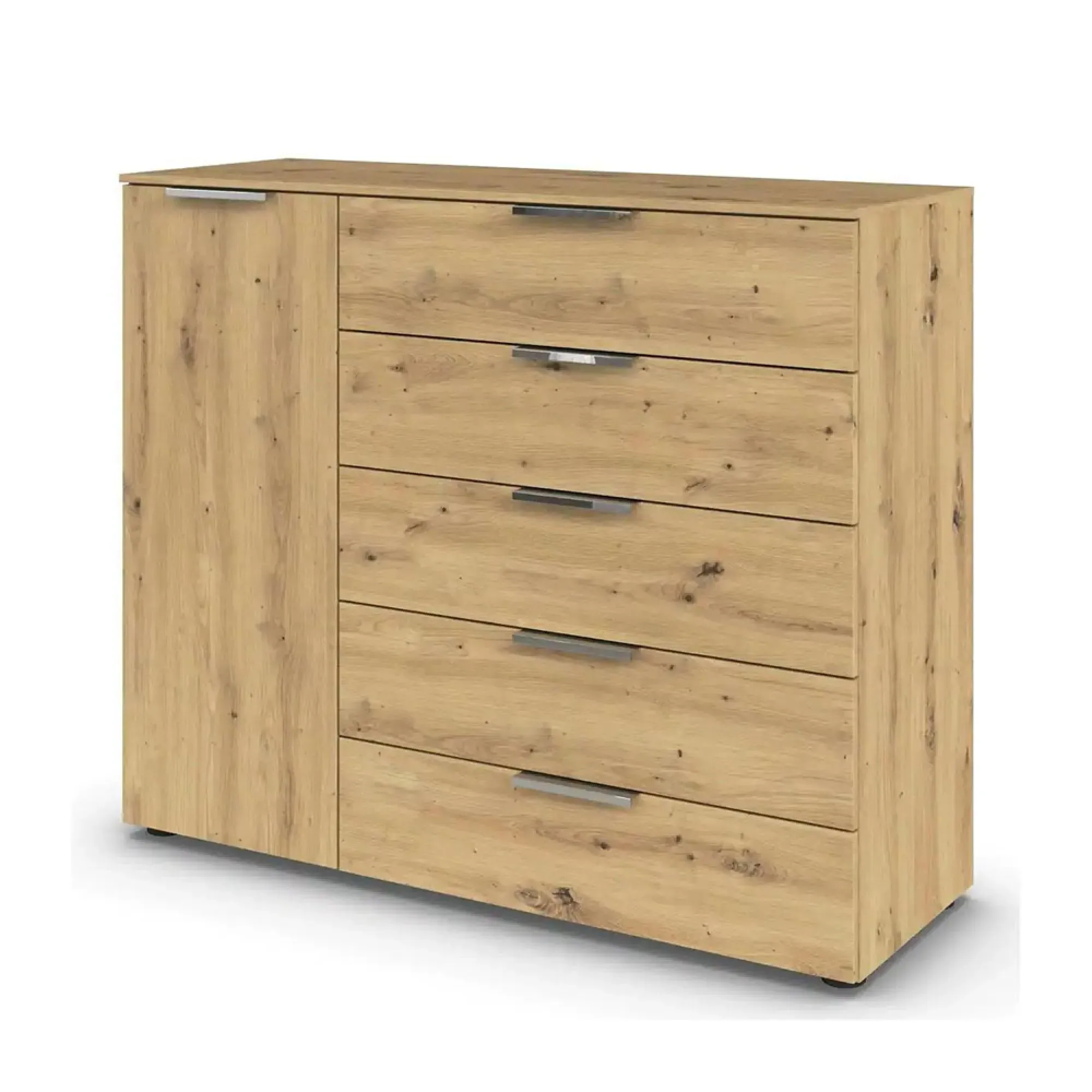 Flipp 1 Door Sideboard with Adjustable Height - Artisan Oak