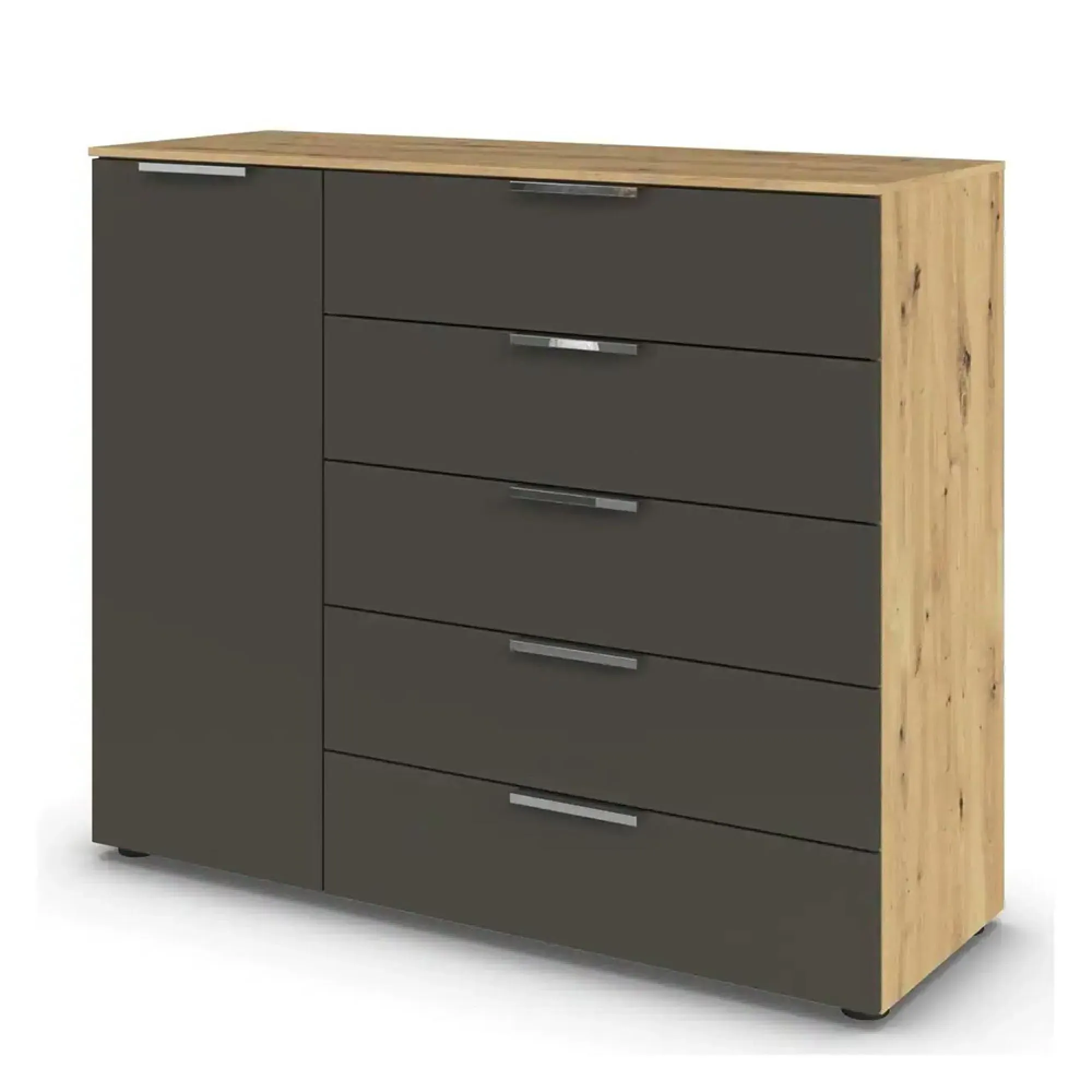 Flipp 1 Door Sideboard with Adjustable Height - Artisan Oak