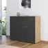 Flipp 1 Door Sideboard with Adjustable Height - Artisan Oak