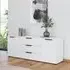 Flipp 2 Door Low Sideboard with Adjustable Height - Alpine White