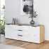 Flipp 2 Door Low Sideboard with Adjustable Height - Artisan Oak