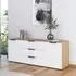 Flipp 2 Door Low Sideboard with Adjustable Height - Artisan Oak