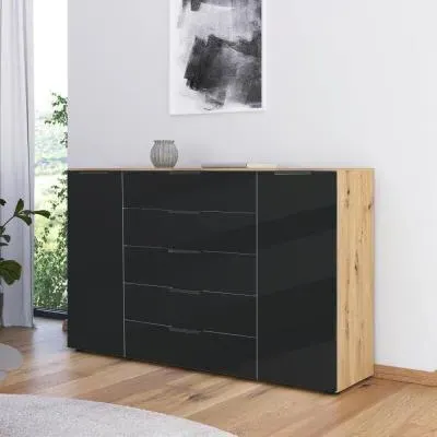 Flipp 2 Door Sideboard with Adjustable Height - Artisan Oak