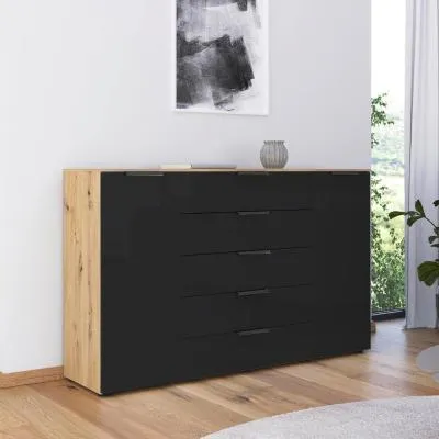 Flipp 2 Door Sideboard with Adjustable Height - Artisan Oak