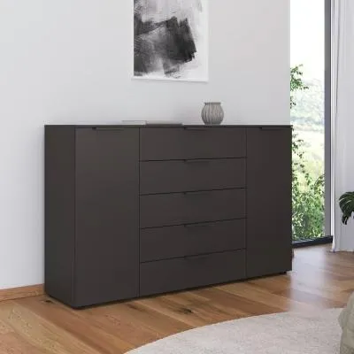 Flipp 2 Door Sideboard with Adjustable Height - Graphite