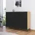 Flipp 2 Door Sideboard with Metal Base - Oak