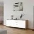 Flipp 3 Door Low Sideboard with Metal Base - Artisan Oak