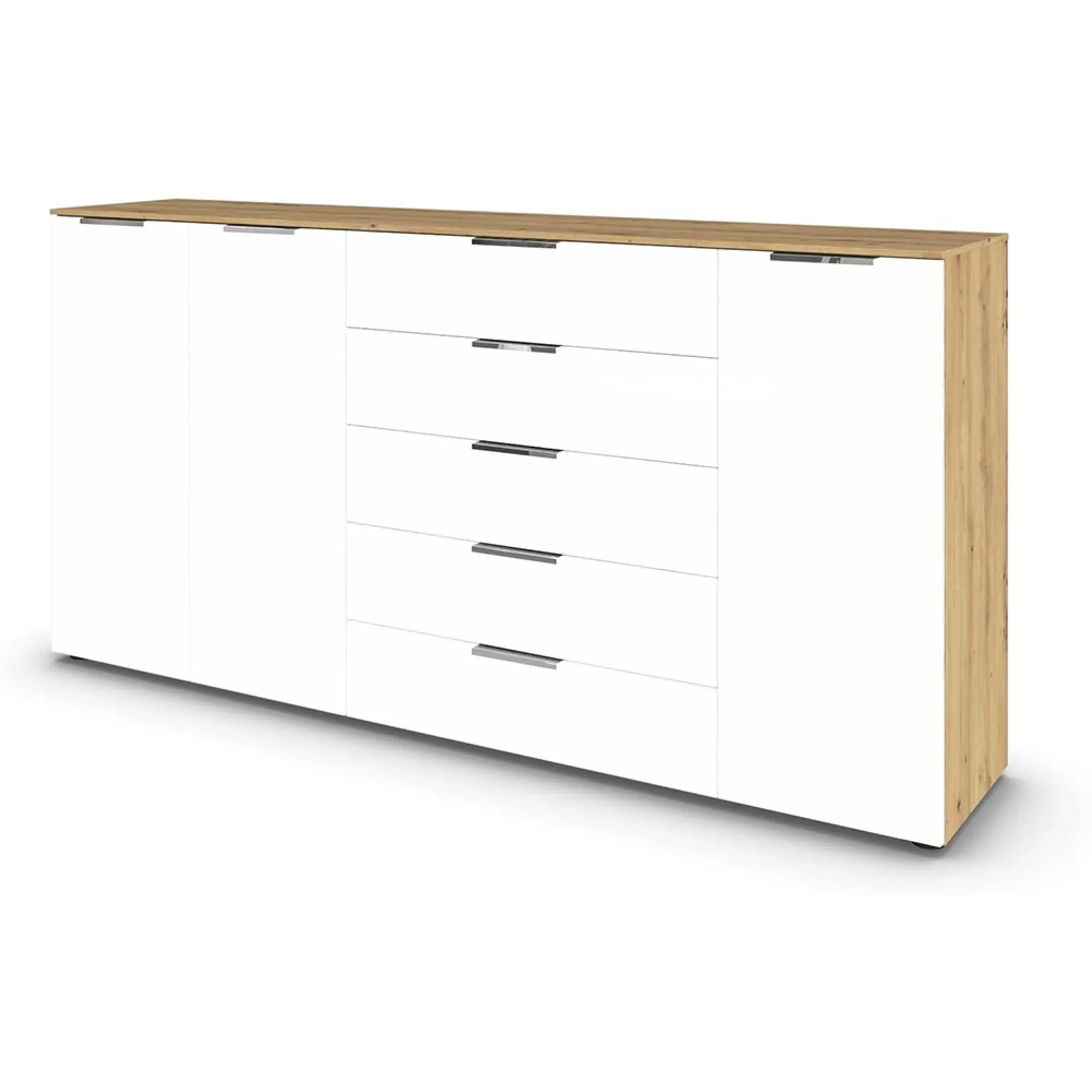 Flipp 3 Door Sideboard with Adjustable Height - Artisan Oak