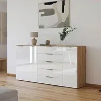 Flipp 3 Door Sideboard with Adjustable Height - Artisan Oak