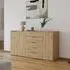 Flipp 3 Door Sideboard with Adjustable Height - Artisan Oak