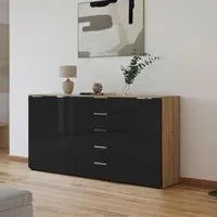 Flipp 3 Door Sideboard with Adjustable Height - Artisan Oak