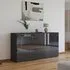 Flipp 3 Door Sideboard with Adjustable Height - Graphite