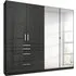 Homburg 4 Door Combi Wardrobe with Mirrors - Grey