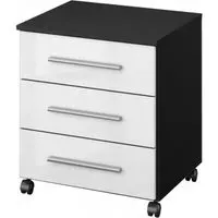 Home Office 3 Drawer Chest on Castors - Grey
