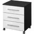 Home Office 3 Drawer Chest on Castors - Grey
