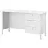 Home Office 3 Drawer Desk - Alpine White, Oak