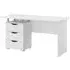 Home Office Single 3 Drawer Desk - Alpine White