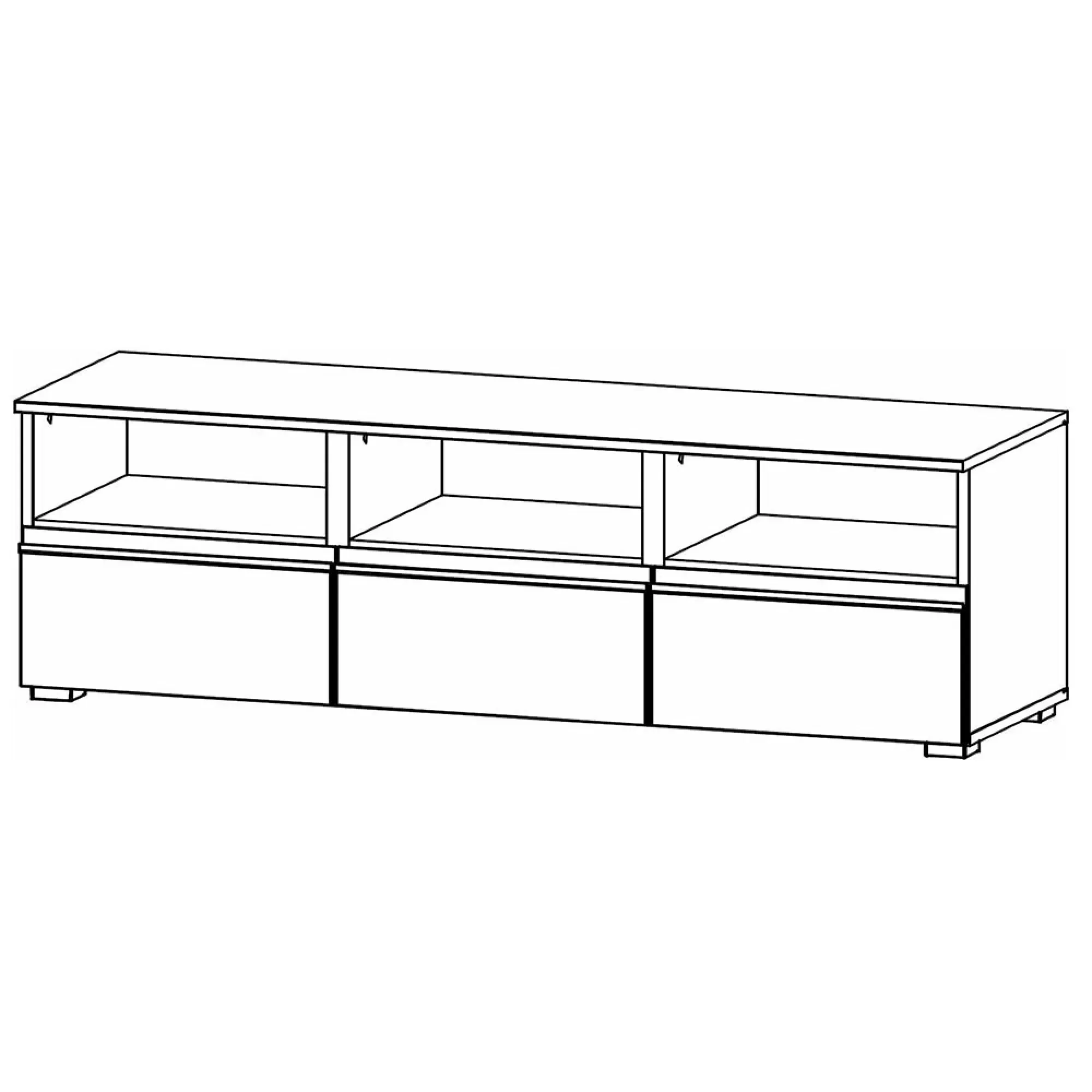 Joel 140cm Storage TV Unit - Alpine White