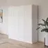 Joel 181cm 4 Door Wardrobe - Alpine White