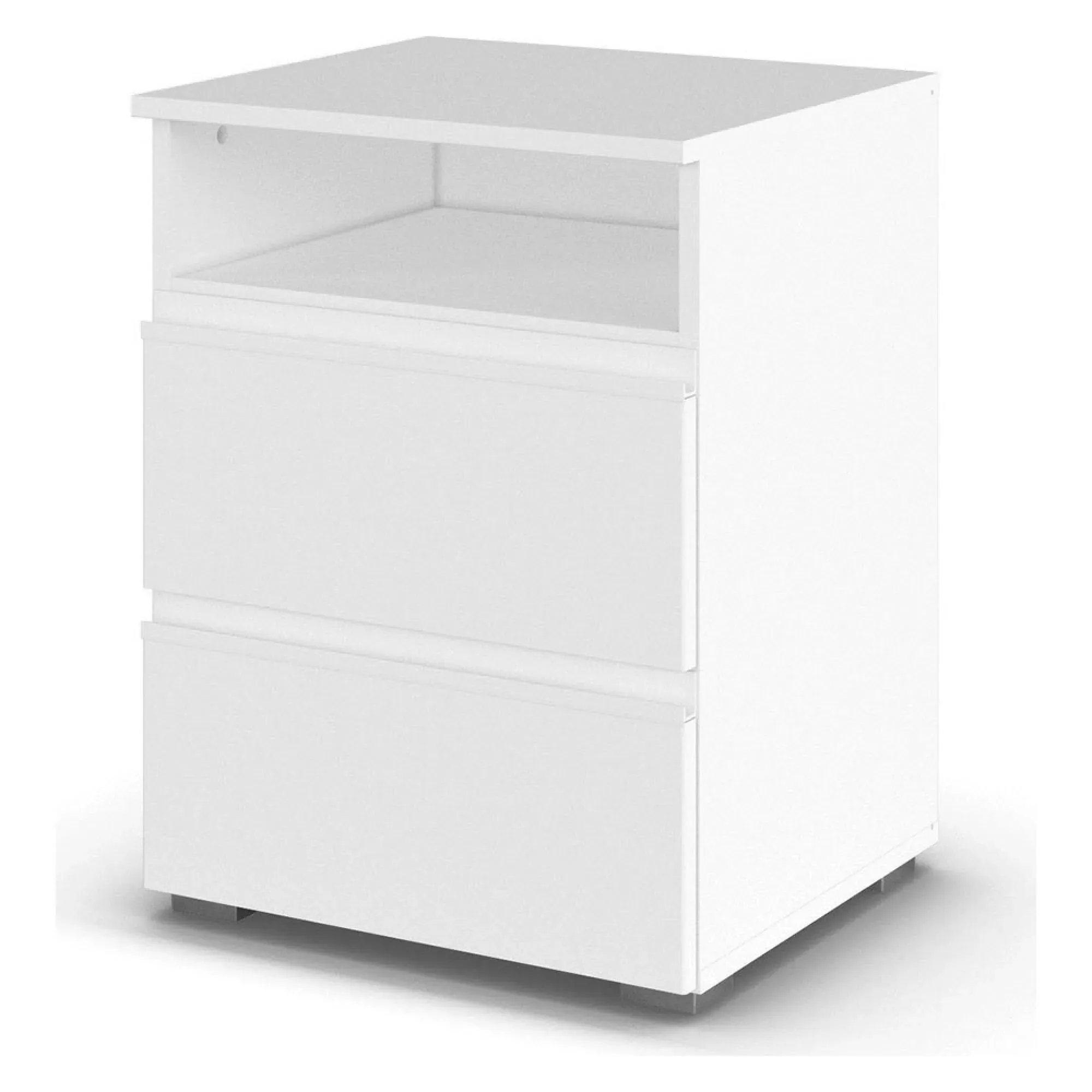 Joel 2 Drawer Bedside Cabinet - Alpine White