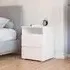 Joel 2 Drawer Bedside Cabinet - Alpine White