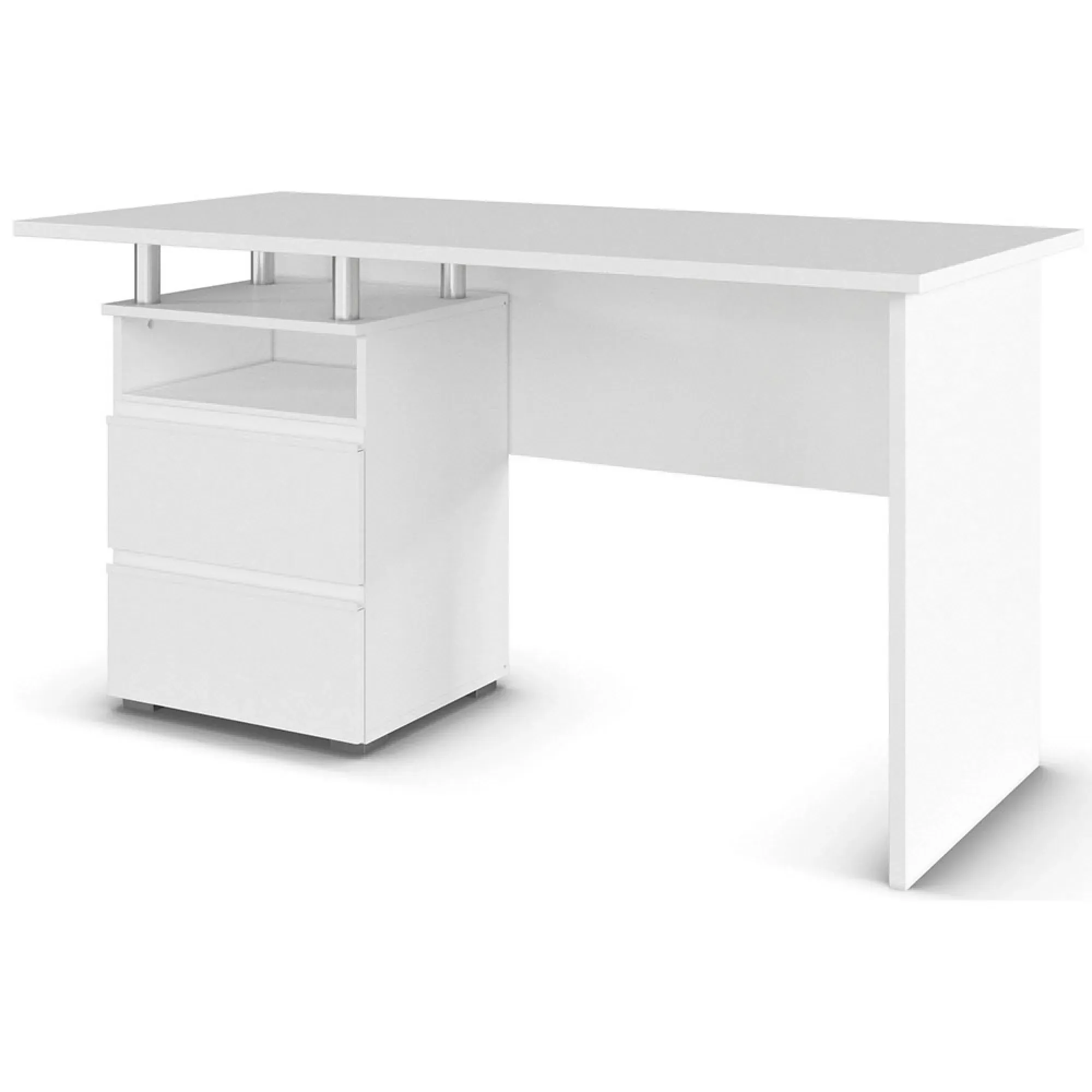 Joel 2 Drawer Desk - Alpine White
