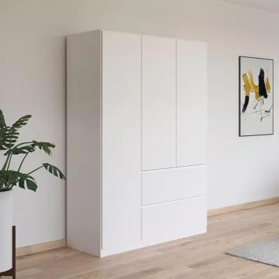 Joel 3 Door Wardrobe - Alpine White image