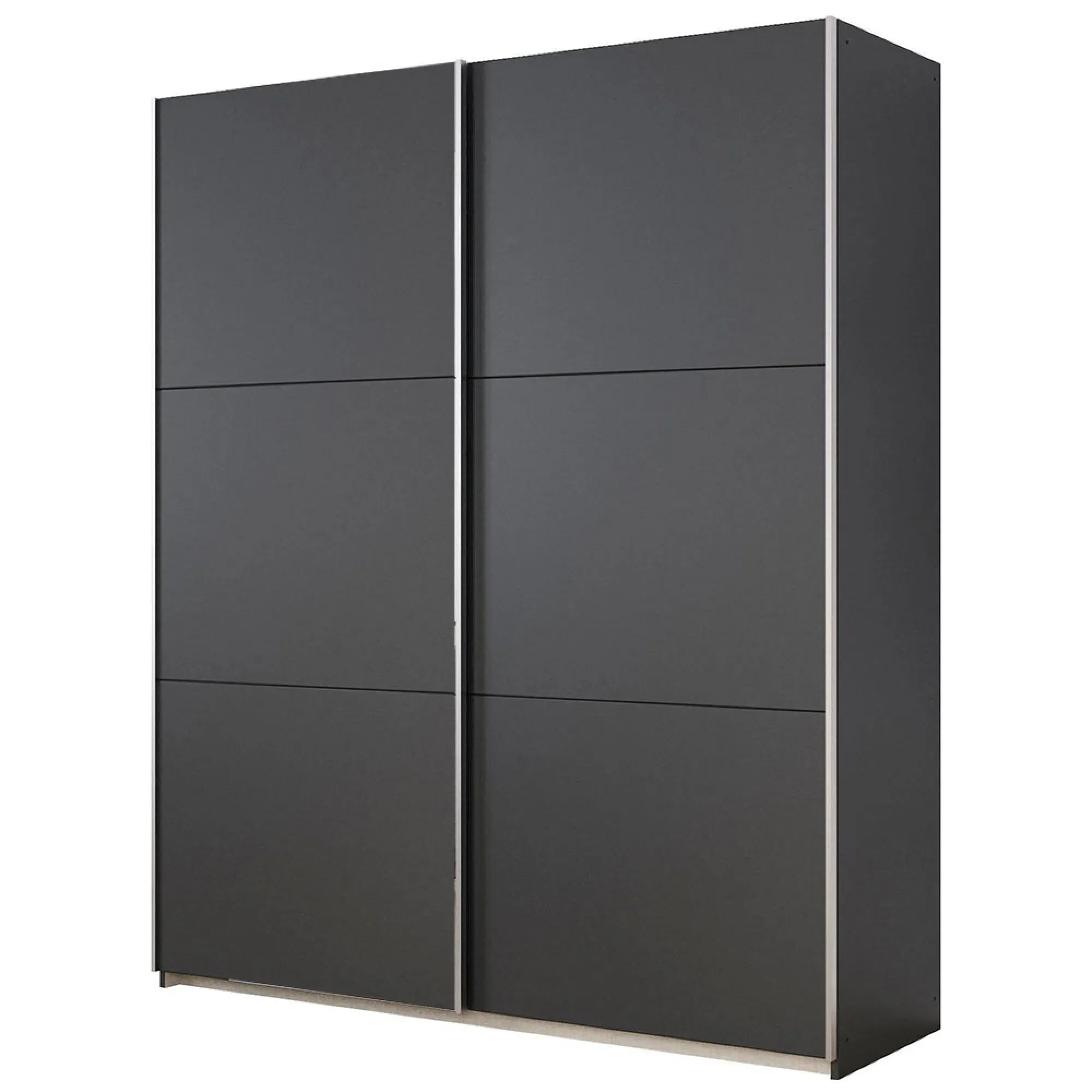 Kronach 175cm 2 Door Sliding Wardrobe - Metallic Dark Grey