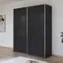 Kronach 175cm 2 Door Sliding Wardrobe - Metallic Dark Grey