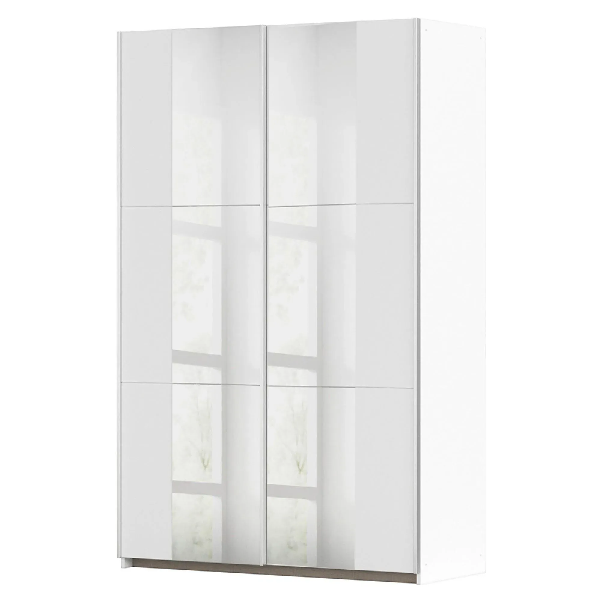 Kronach 2 Door Mirrored Sliding Wardrobe - Alpine White
