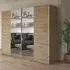 Kronach 2 Door Mirrored Sliding Wardrobe - Artisan Oak